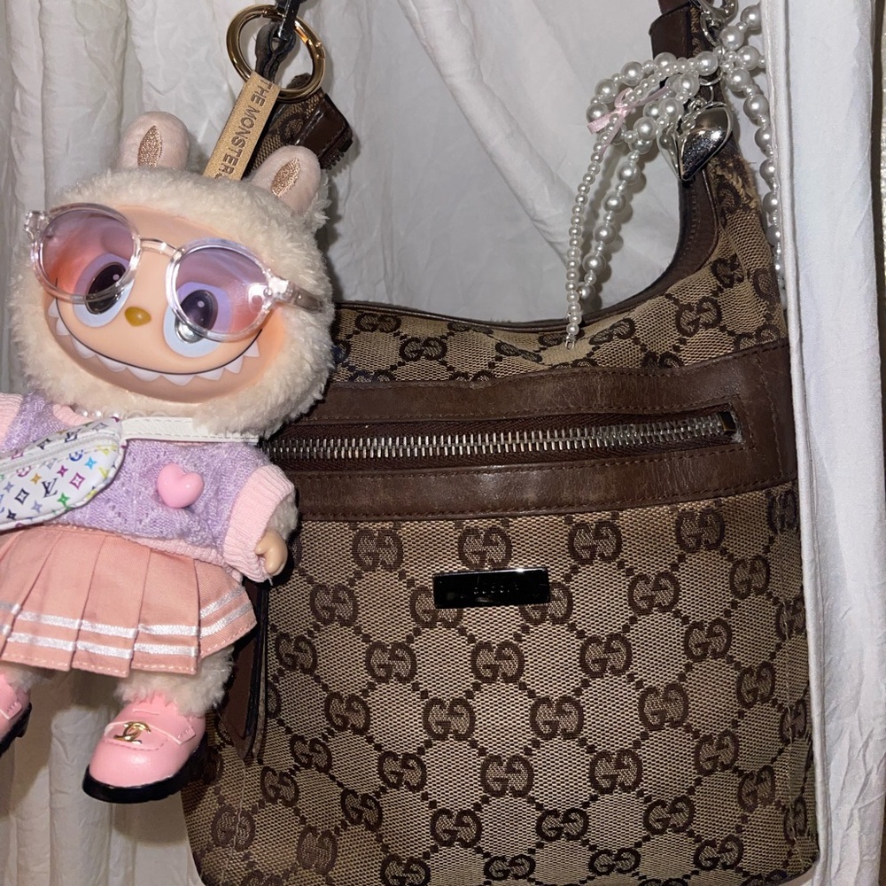 Gucci Brown Monogram Shoulder Bag